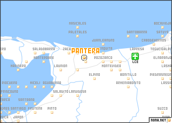 map of Pantera