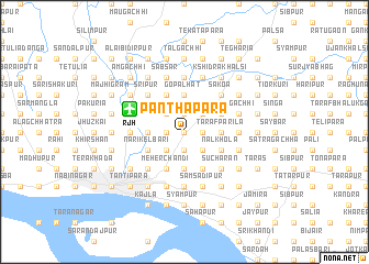 map of Pānthāpāra