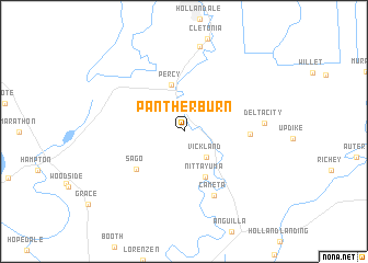 map of Panther Burn