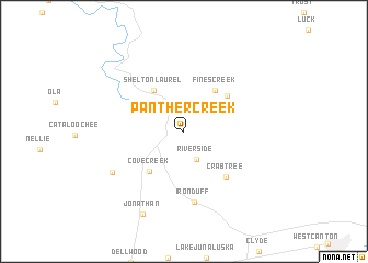 map of Panther Creek
