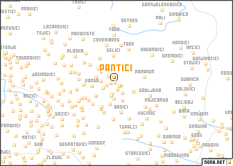 map of (( Pantići ))