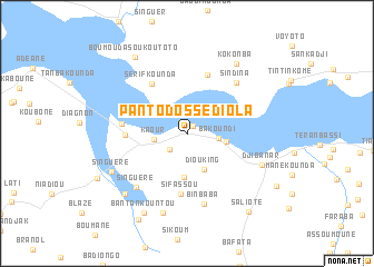 map of Pantodosse Diola