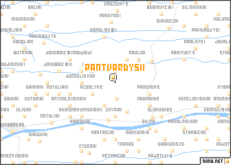 map of Pantvardys II