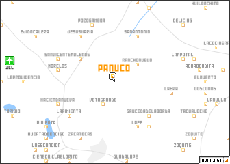 map of Pánuco