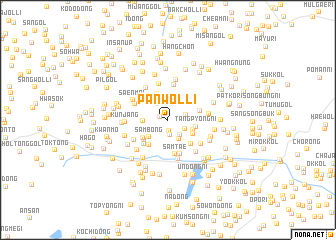 map of Panwŏl-li