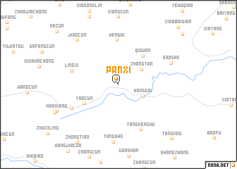 map of Panxi