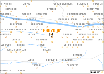 map of Panykiai