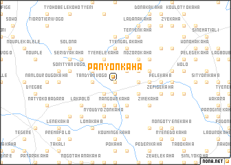 map of Panyonkaha