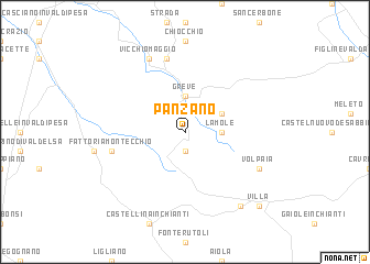 map of Panzano