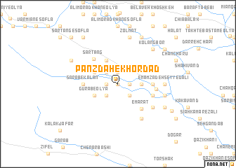 map of Pānzdah-e Khordād