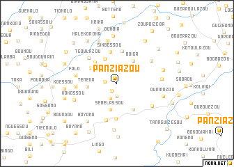 map of Panziazou