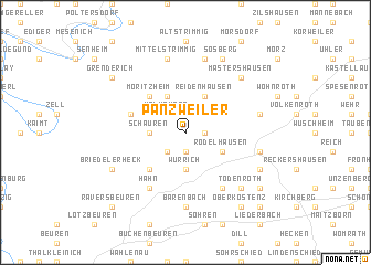 map of Panzweiler