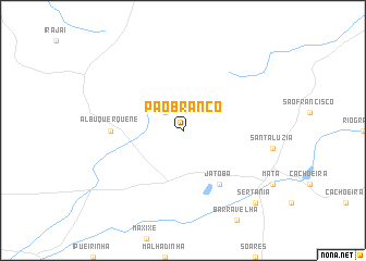 map of Pão Branco