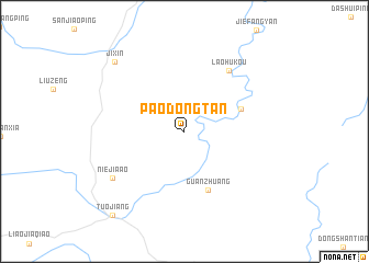 map of Paodongtan