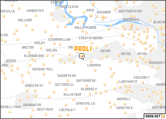 map of Paoli