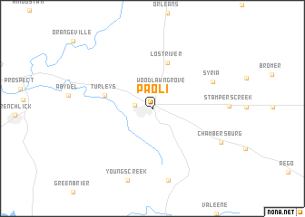 map of Paoli