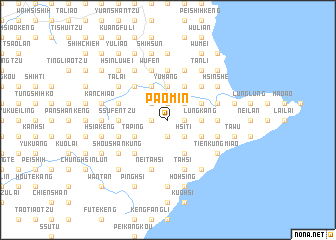 map of Pao-min