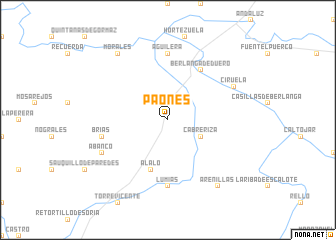 map of Paones