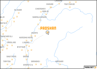 map of Pao-shan