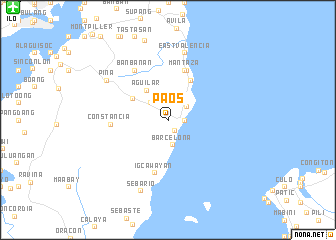 map of Paos