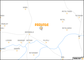 map of Paoundé