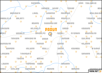 map of Paoun