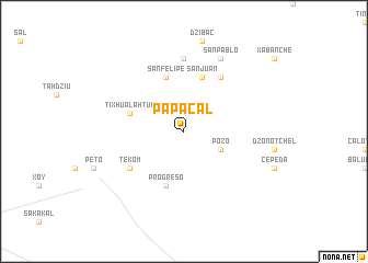 map of Papacal