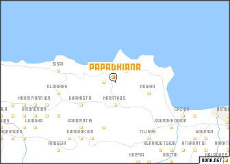 map of Papadhianá