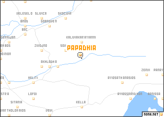 map of Papadhiá