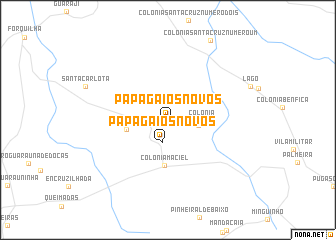 map of Papagaios Novos