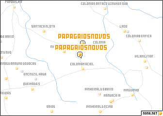 map of Papagaios Novos