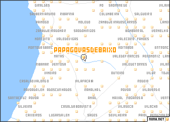 map of Papagovas de Baixo