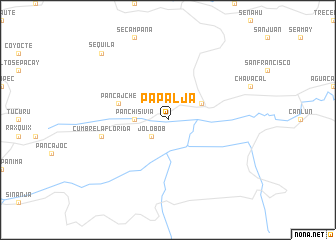 map of Papaljá