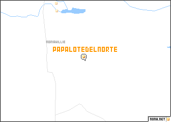 map of Papalote del Norte