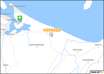 map of Papamoa