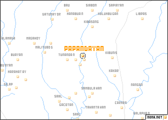 map of Papandayan