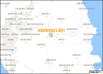 map of Papangeláki