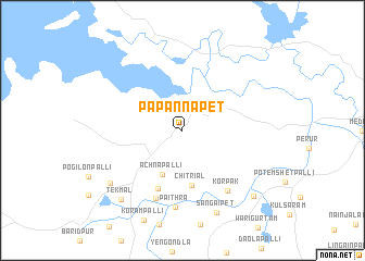 map of Pāpannapet