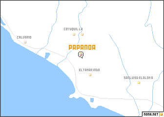 map of Papanoa