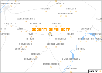 map of Papantla de Olarte