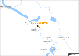 map of Papa Playa