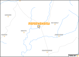 map of Pāparhāhāndi