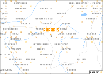 map of Páparis