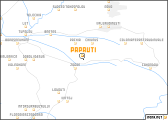 map of Păpăuţi