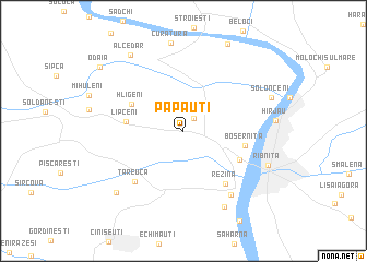 map of Păpăuţi