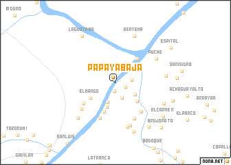 map of Papaya Baja
