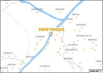 map of Papaya Medio