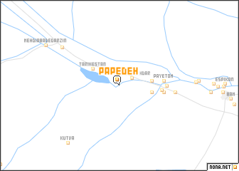 map of Pāpedeh