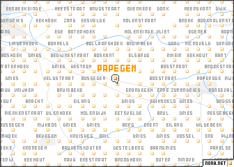 map of Papegem