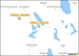 map of Papel Pampa